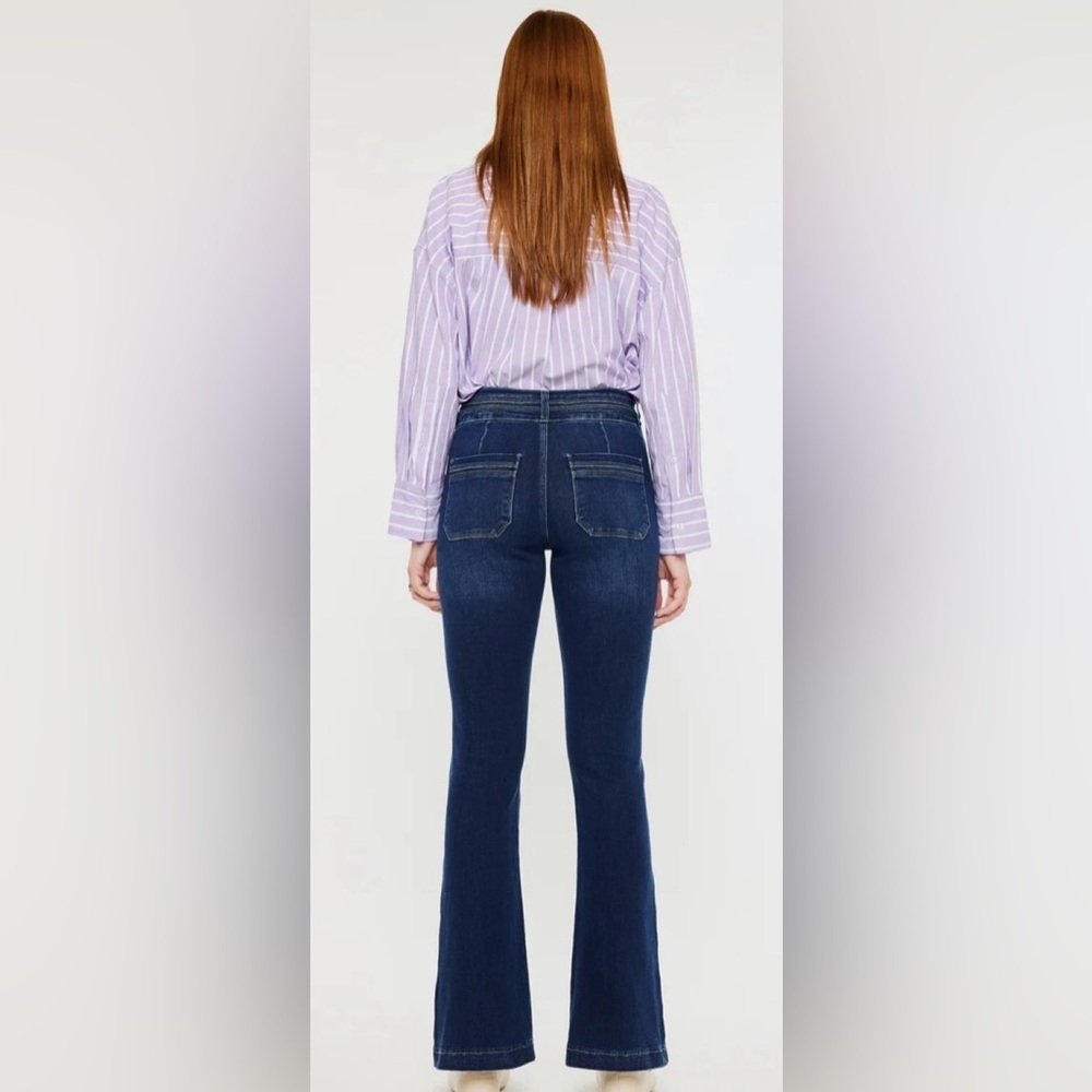 KanCan “Caroline” High Rise Dark Wash Flare Jeans – Size 9/28 - Picture 3 of 12